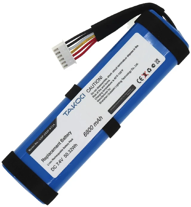 Alt view image 5 of 7 - 6800mAh Replacement Battery for Xtreme 3 Wireless Bluetooth Speaker, fits Part no GSP-2S2P-XT3A