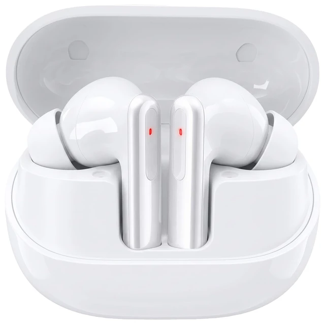 Alt view image 5 of 7 - R1 Wireless Earbuds Bluetooth 5.4 Stereo Sound Headphones - White 48 Hours of Battery Life, Hi-Res Sound, Clear Calls, Comfortable Fit, IP7 Waterproof Bluetooth Earbuds for Phone/Android/iPad