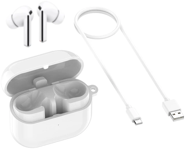 Main image of Charging Case for Samsung Galaxy Buds 3 Pro (SM-R630), Replacement Charger Cradle Station, Bluetooth Pairing with USB-C Cable for Galaxy Buds 3 Pro Earbuds (White)