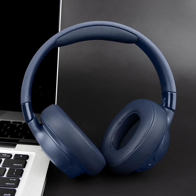 Alt view image 3 of 7 - Headband Cover for JBL Tune 500BT/510BT/520BT/600BT/600BTNC/660NC/670NC/700BT/710BT/720BT/750BT/750BTNC/760NC/770NC Headphones, Replacement Headstrap Pad Repair Part - Navy Blue