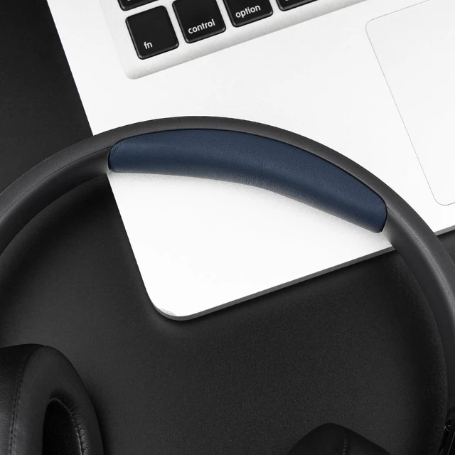 Alt view image 6 of 7 - Headband Cover for JBL Tune 500BT/510BT/520BT/600BT/600BTNC/660NC/670NC/700BT/710BT/720BT/750BT/750BTNC/760NC/770NC Headphones, Replacement Headstrap Pad Repair Part - Navy Blue
