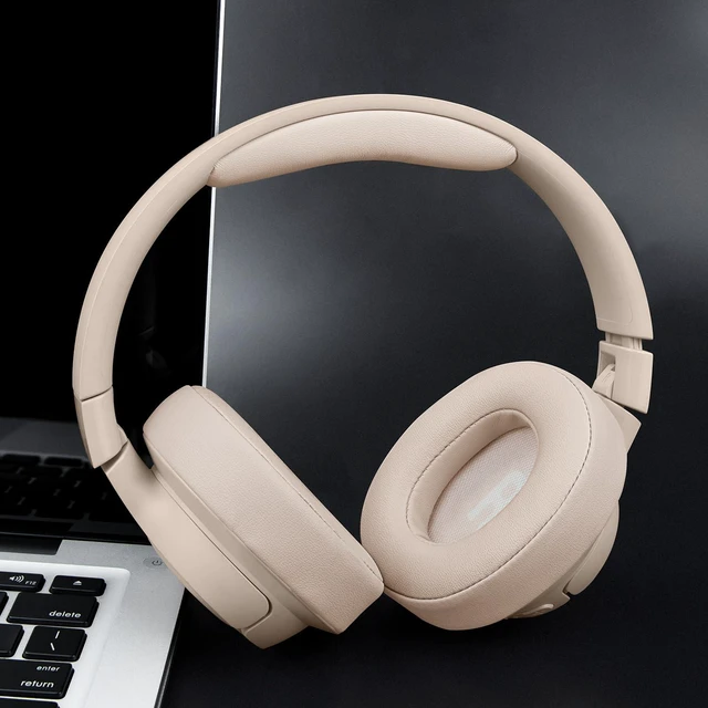 Alt view image 3 of 7 - Headband Cover for JBL Tune 500BT/510BT/520BT/600BT/600BTNC/660NC/670NC/700BT/710BT/720BT/750BT/750BTNC/760NC/770NC Headphones, Replacement Headstrap Pad Repair Part - Gold