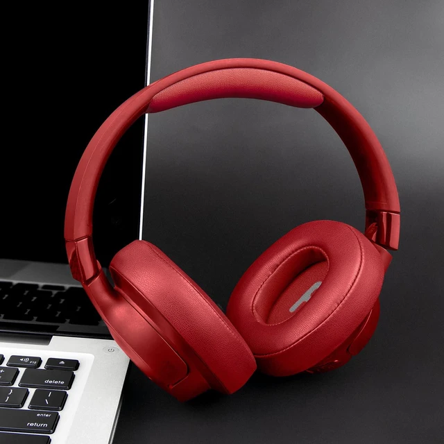 Alt view image 3 of 7 - Headband Cover for JBL Tune 500BT/510BT/520BT/600BT/600BTNC/660NC/670NC/700BT/710BT/720BT/750BT/750BTNC/760NC/770NC Headphones, Replacement Headstrap Pad Repair Part - Red