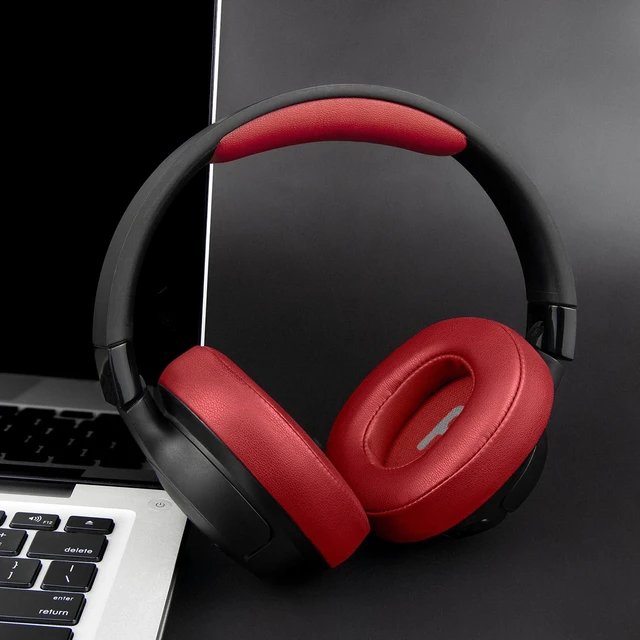 Alt view image 5 of 7 - Headband Cover for JBL Tune 500BT/510BT/520BT/600BT/600BTNC/660NC/670NC/700BT/710BT/720BT/750BT/750BTNC/760NC/770NC Headphones, Replacement Headstrap Pad Repair Part - Red