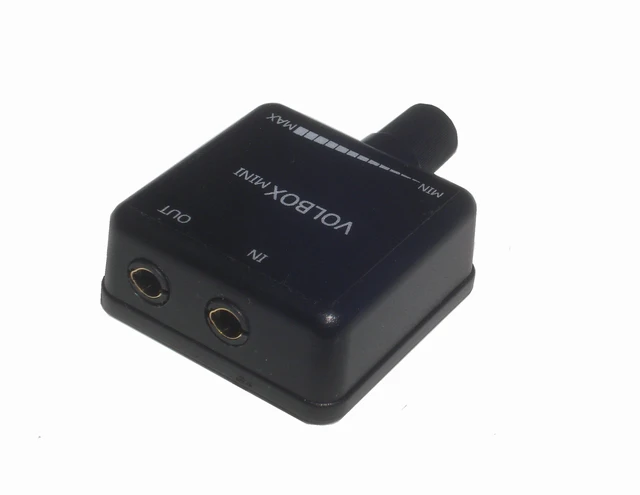 Alt view image 2 of 4 - Volbox Mini inline volume control in-line headphone audio adjuster stereo 3.5mm 1/8" aux attenuator