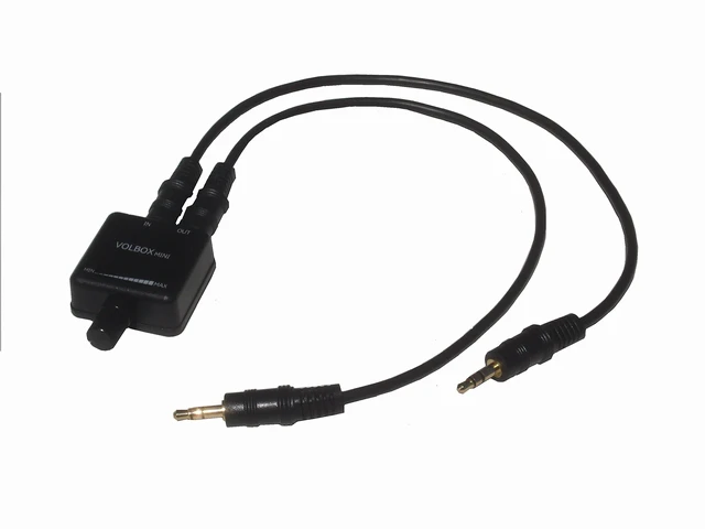 Alt view image 4 of 4 - Volbox Mini inline volume control in-line headphone audio adjuster stereo 3.5mm 1/8" aux attenuator