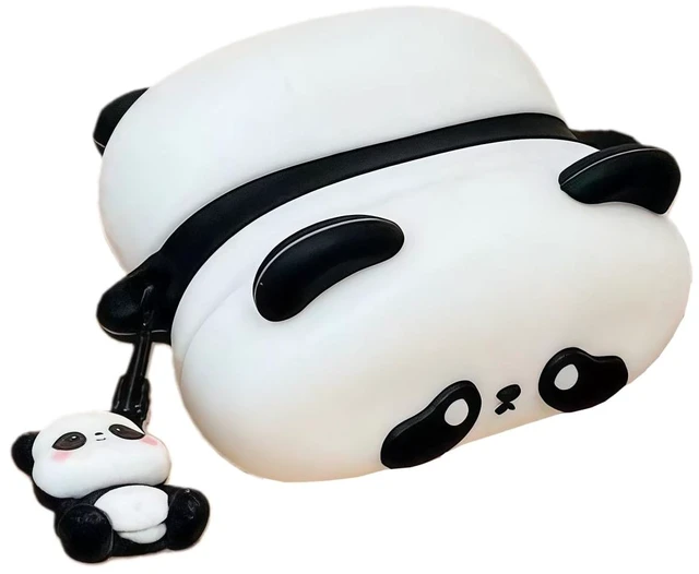 Main image of Case Compatible with AirPods Pro 3 2025, Cute Kawaii Panda Design Case Cover, Portable Soft Silicone Wireless Charging Earphone Shockproof Protector with Pendant
