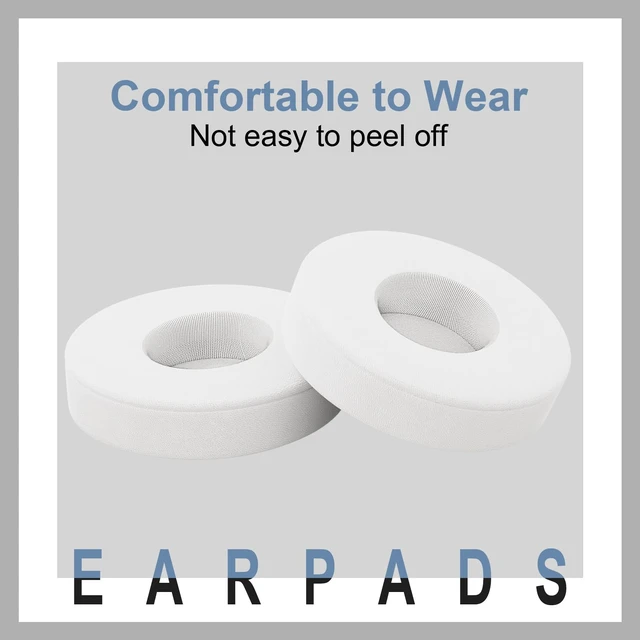 Alt view image 3 of 7 - Replacement Ear Pads for Beats Solo 3 / Solo 2, EarPads for Solo3 / Solo2 Wireless Over-Ear Headphones, White