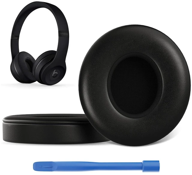 Main image of Replacement Ear Pads for Beats Solo 3 / Solo 2, EarPads for Solo3 / Solo2 Wireless Over-Ear Headphones, Black