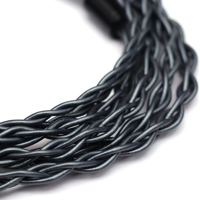Alt view image 3 of 7 - Tripowin Noire 4 Core 24AWG OCC Upgraded in Ear Monitor Cable with Detachable 3-in-1 2.5mm/3.5mm/4.4mm Plug for Audiophile Musician, 2Pin 0.78mm