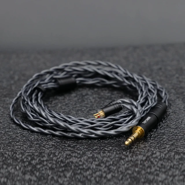 Alt view image 6 of 7 - Tripowin Noire 4 Core 24AWG OCC Upgraded in Ear Monitor Cable with Detachable 3-in-1 2.5mm/3.5mm/4.4mm Plug for Audiophile Musician, 2Pin 0.78mm