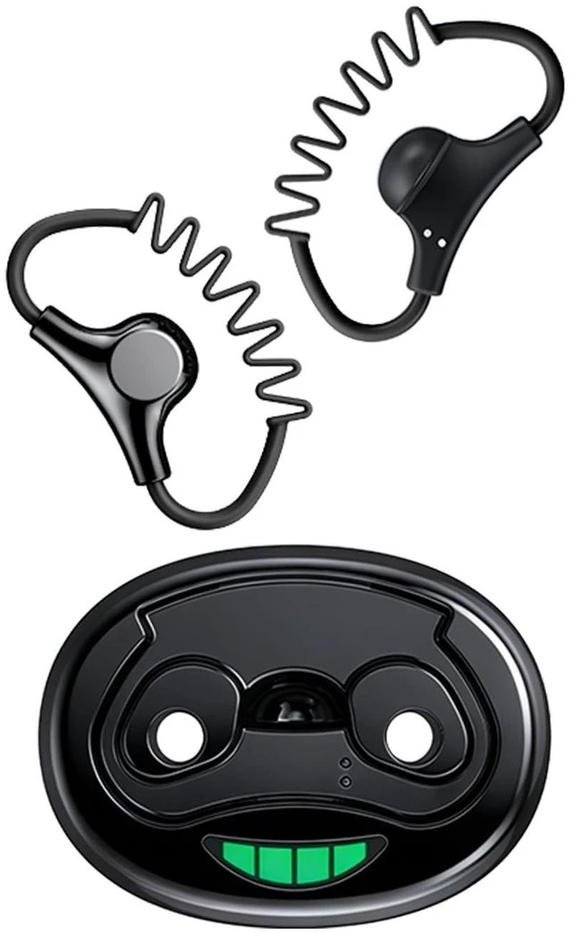 Main image of Wireless Bluetooth Semi Open Ear Headphones Over Open Ear Earbuds with Ear Hooks Wrap Around Earbuds that Don't Go in Your Ear Out of Ear Running Headphones Workout