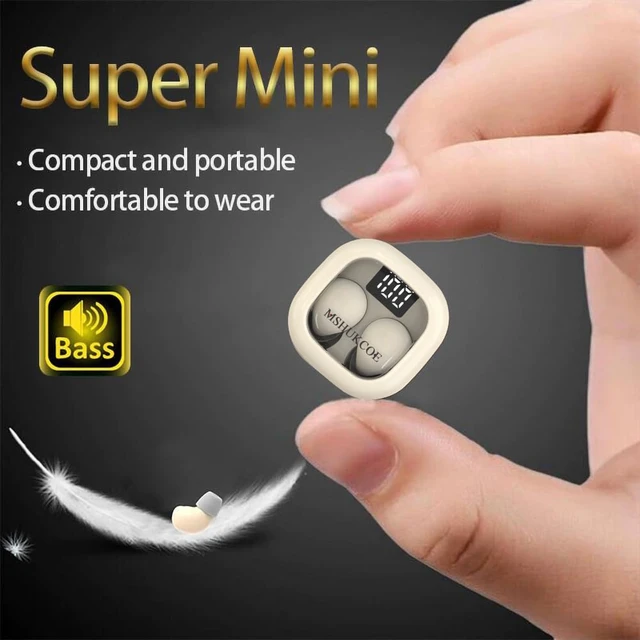Alt view image 2 of 7 - SK19 Sleep Earbuds for Side Sleepers,Invisible Smallest Wireless Bluetooth Earphones,Hidden Headset for Small Ears,Earbuds with Mic for PhoneBlack