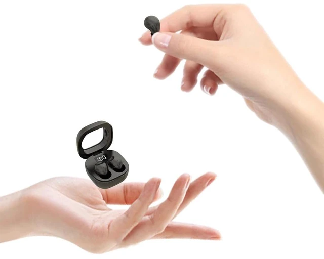 Main image of SK19 Sleep Earbuds for Side Sleepers,Invisible Smallest Wireless Bluetooth Earphones,Hidden Headset for Small Ears,Earbuds with Mic for PhoneBlack