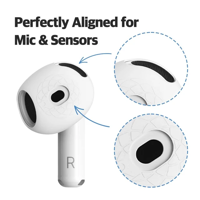 Alt view image 4 of 7 - SednaEarfit for AirPods 4 Silicone Covers, Secure Fit, Ultra Slim+Slim