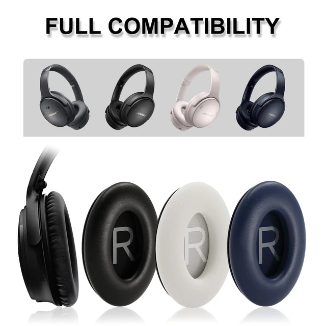 Alt view image 2 of 7 - Replacement Ear Pads for Bose QC45, QC SE, QC45 SE Headphone, Black Compatible with Bose QuietComfort, QuietComfort 45 (45 SE), QuietComfort SE Headphones, Headphone Earpads Cushions