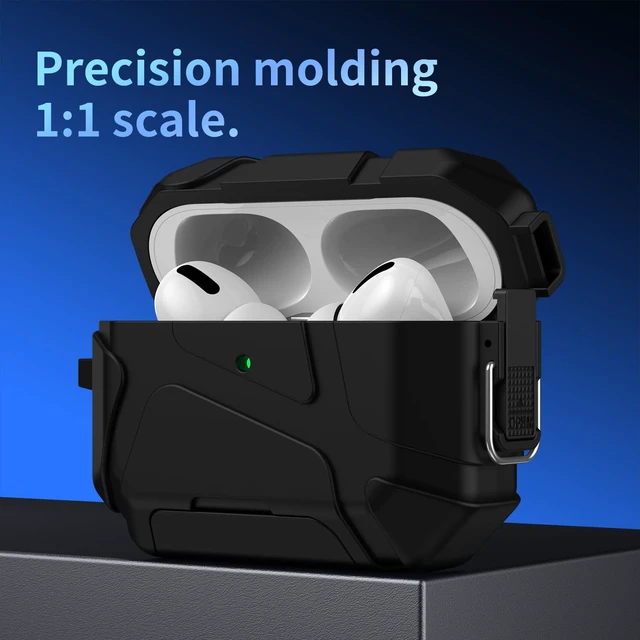 Alt view image 5 of 7 - Case for AirPods Pro 3rd Generation (2025), with Phone Stand and Secure Lock Design, Protective Cover (Airpods Pro 3- Orange)