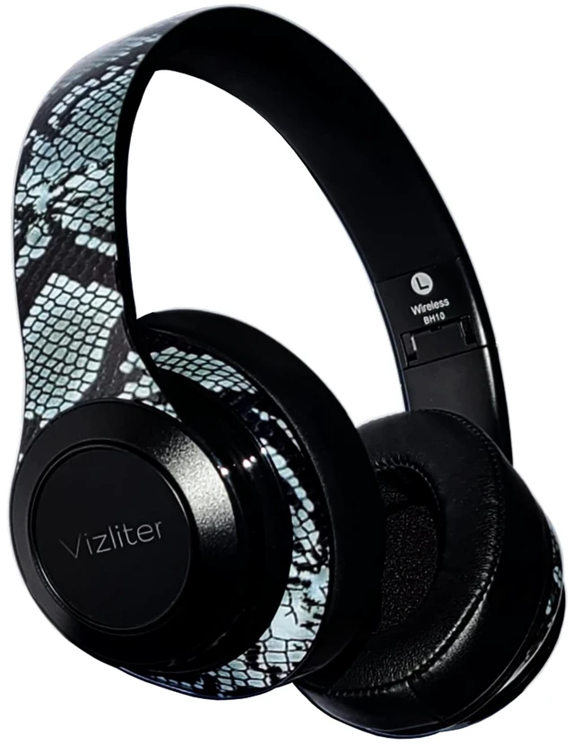 Main image of Bluetooth Headphones, TWS Deep Bass Wireless Over-Ear Headset 5.0 with Built-in Mic LED Lights, Noise Cancelling Audio Earphones (Snake)