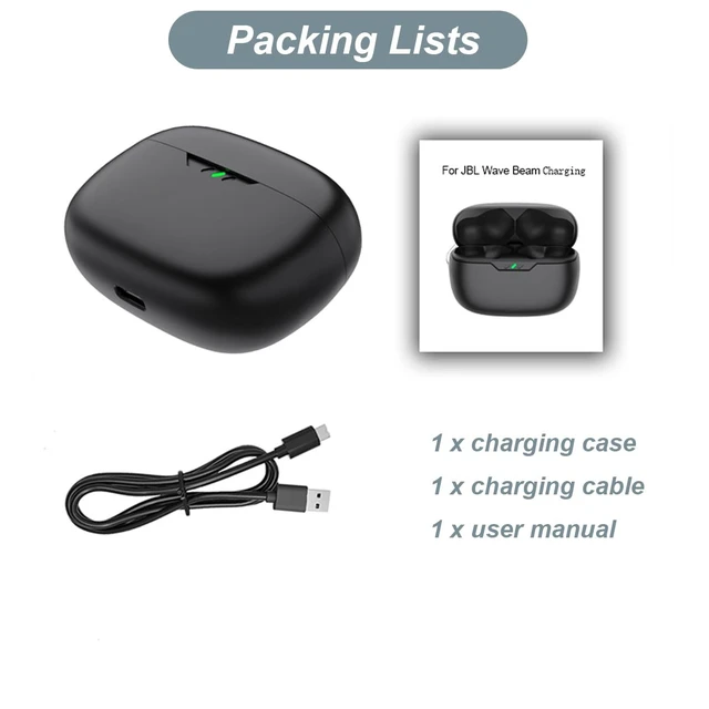 Alt view image 6 of 6 - Charging Case Compatible with JBL Vibe Beam (Not for Beam 2), Portable Charger Case Cover Dock for JBL Vibe Beam 1st Gen