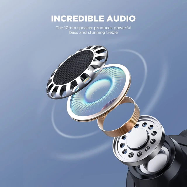 Alt view image 7 of 7 - True Wireless Earbuds 7 Bluetooth 5.3, Stereo Earphones 10mm Driver with Deep Bass, 40ms Ultra Low Latency for Gaming, Running - 22H Playtime/Touch Control/Game Modes/Built-in Mic - Pink