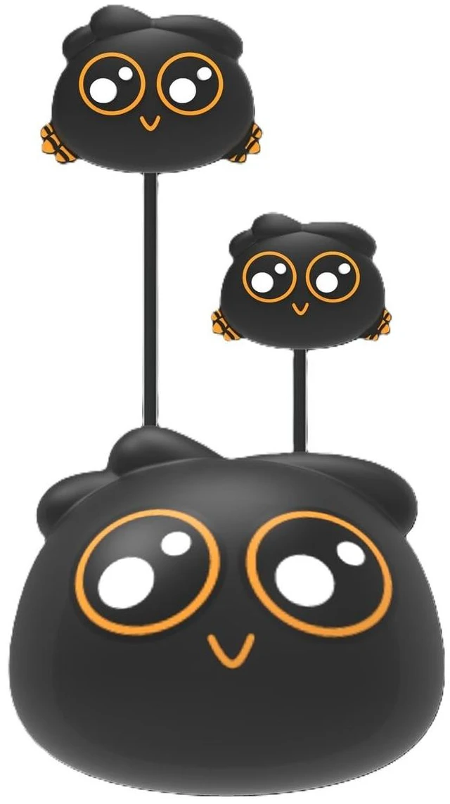 Main image of Jellie Drops Wired Earbuds for Kids, Featuring Colorful Characters. Silicone Storage case, 3.5mm aux, USB C Adapter, Volume Control, School Ready, Cute, Lightweight, and Compact. (Black)