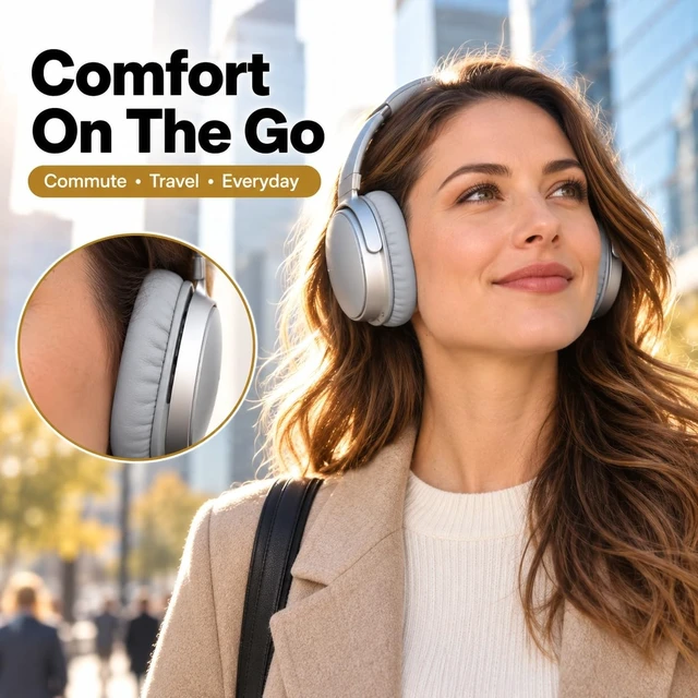 Alt view image 5 of 6 - Replacement Earpads for Bose QC35 / QC35 II, Sliver with Softer Protein Leather, Noise Isolation Foam, Pry Tool, Ear pads for QuietComfort QC35 QC35 ii Headphones
