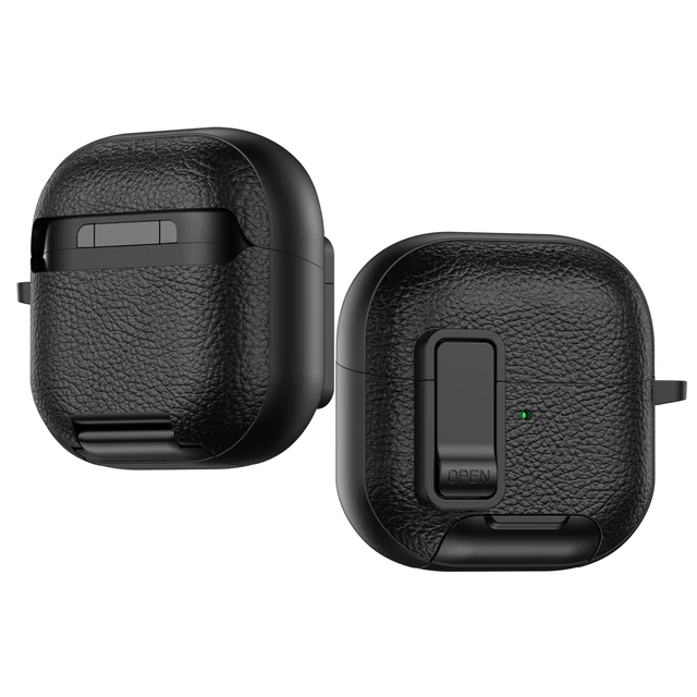 Alt view image 5 of 7 - Kickstand Case Compatible with Huawei FreeClip 2 with Safety Lock Keychain & Lanyard and Cleaning kit, Soft TPU and Hard PC, Military Grade Drop Shockproof Full Protection Cover for Women Men