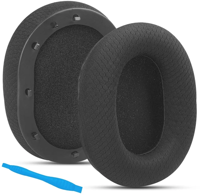 Main image of GVOEARS Replacement Ear Cushions for Razer BlackShark V2 / BlackShark V2 Pro Gaming Headset, Mesh Fabric Ear Pads Earmuffs Softer Memory Foam Noise-isolating Earcups Easy Installation