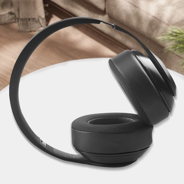 Alt view image 7 of 7 - GVOEARS Replacement Ear Pads for Beats Studio 3, Mesh Fabric Ear Cushions Studio 2 3 Over Ear Headphones Cushions with Noise Cancelling Memory Foam (Black)
