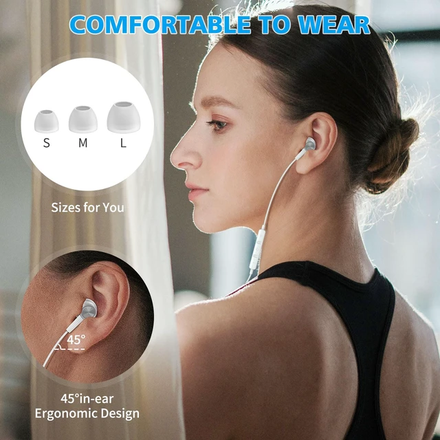 Alt view image 5 of 7 - USB C Earbuds Wired for iPad/iPhone 18 Pro Max Duo 17 Air Plus, Silver 90° Right Angle Type C Earphones with Mic Stereo Magnet in Ear Wired Headphones for Samsung S26 S25 S24 Ultra S23/Pixel 11 10