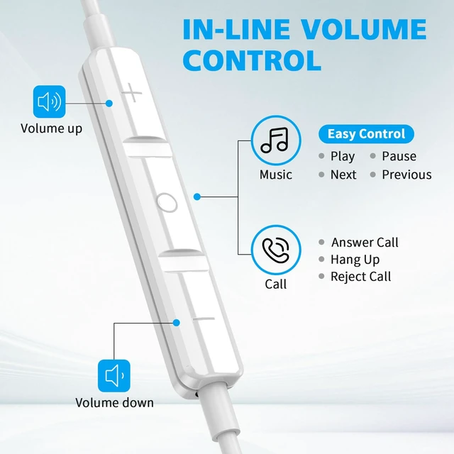 Alt view image 7 of 7 - USB C Earbuds Wired for iPad/iPhone 18 Pro Max Duo 17 Air Plus, Silver 90° Right Angle Type C Earphones with Mic Stereo Magnet in Ear Wired Headphones for Samsung S26 S25 S24 Ultra S23/Pixel 11 10