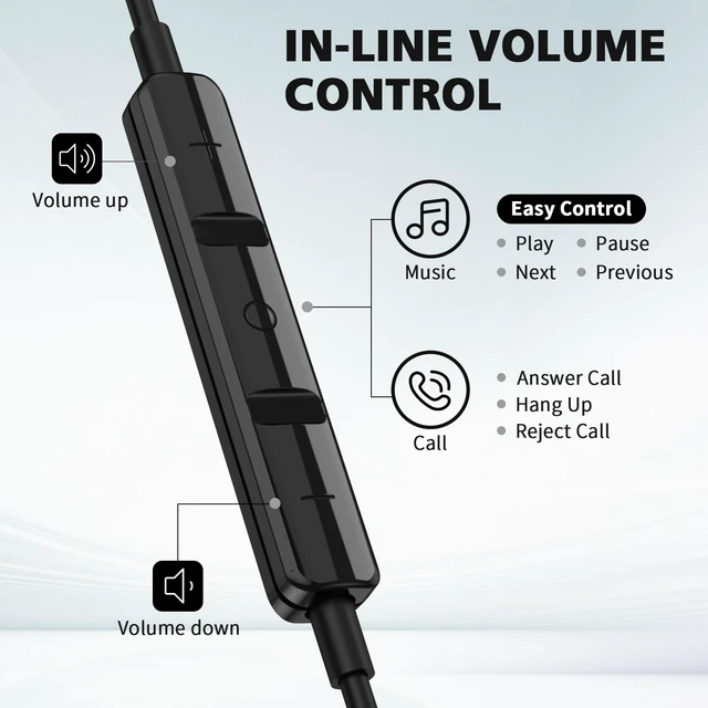Alt view image 7 of 7 - USB C Headphones Wired for iPad/iPhone 18 Pro Max Duo 17 Air 16 15 Plus 90° Right Angle Type C Earphone with Mic Stereo Magnet Wired Earbud for Samsung S26 S25 S24 Ultra S23/Pixel 11 10 9, Gunmetal