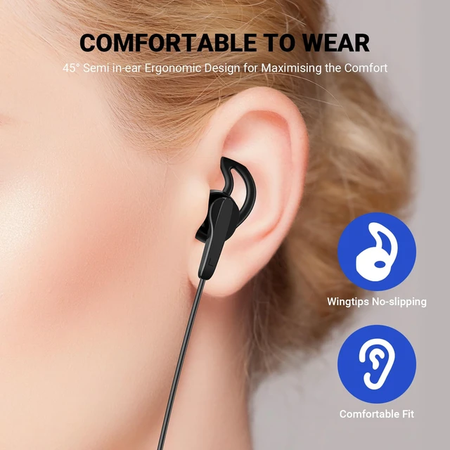 Alt view image 5 of 7 - 90° Right Angle USB C Earbuds Wired for Samsung S26 Ultra S25 S24 Type C Earphones with Mic Stereo Magnet in Ear Wired Headphones for iPhone 18 Pro Max Duo 17 Air 16 15 Plus/Pixel 10 9, Black