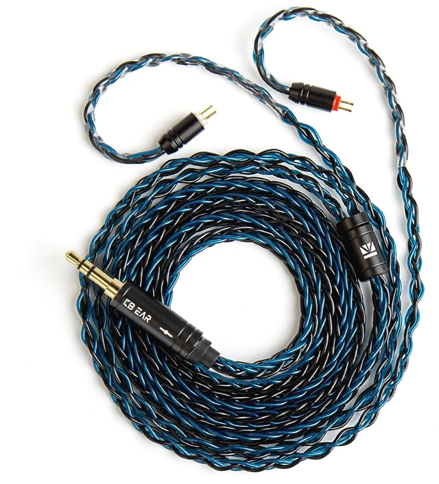 Main image of ZS10 Pro 1.2M Long In Ear Monitor IEM Earphone Cable,KBEAR ST12 Headphone Cablr,4N high-purity ofc silver-plated Upgrade Earphones Wire Cable for ZS10 PRO X ZSN PRO X AS24 DQS(2PIN 3.5, Blue, 1.2m)