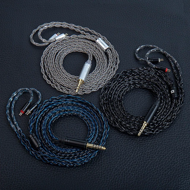 Alt view image 6 of 7 - ZS10 Pro 1.2M Long In Ear Monitor IEM Earphone Cable,KBEAR ST12 Headphone Cablr,4N high-purity ofc silver-plated Upgrade Earphones Wire Cable for ZS10 PRO X ZSN PRO X AS24 DQS(2PIN 3.5, Blue, 1.2m)