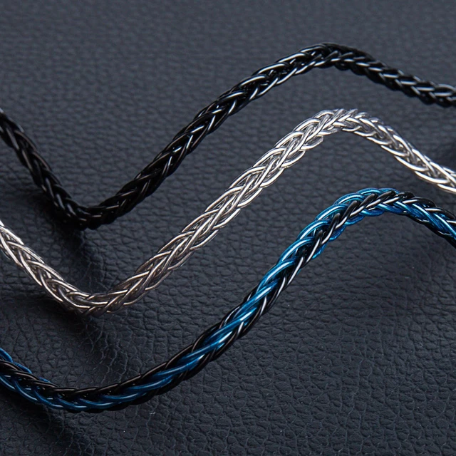 Alt view image 7 of 7 - ZS10 Pro 1.2M Long In Ear Monitor IEM Earphone Cable,KBEAR ST12 Headphone Cablr,4N high-purity ofc silver-plated Upgrade Earphones Wire Cable for ZS10 PRO X ZSN PRO X AS24 DQS(2PIN 3.5, Blue, 1.2m)
