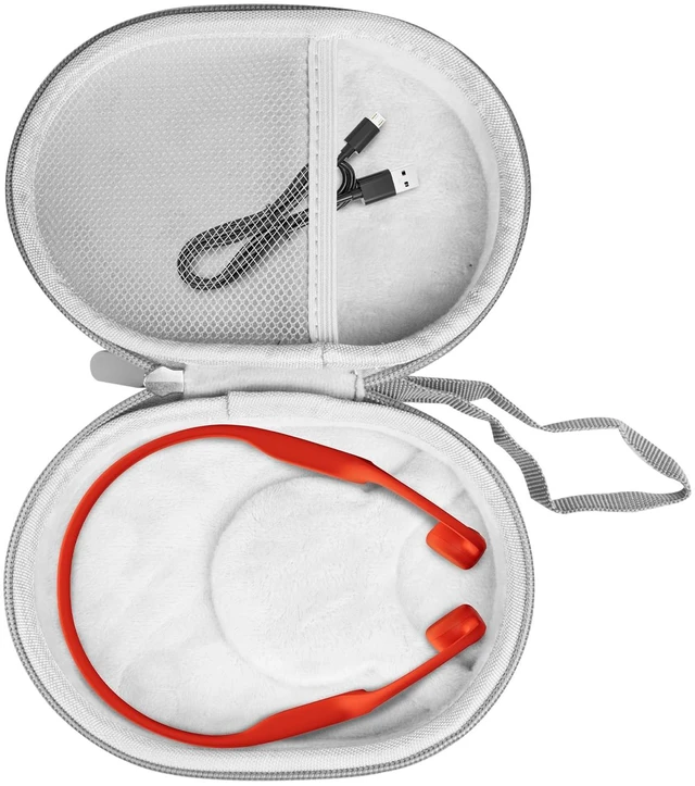 Main image of Hard Case Compatible with SHOKZ New OpenRun Pro 2/Pro 2 Mini for Open Run/OpenMove/OpenRun/OpenSwim Open-Ear Bone Conduction Sport Headphones Travel Bag,Grey