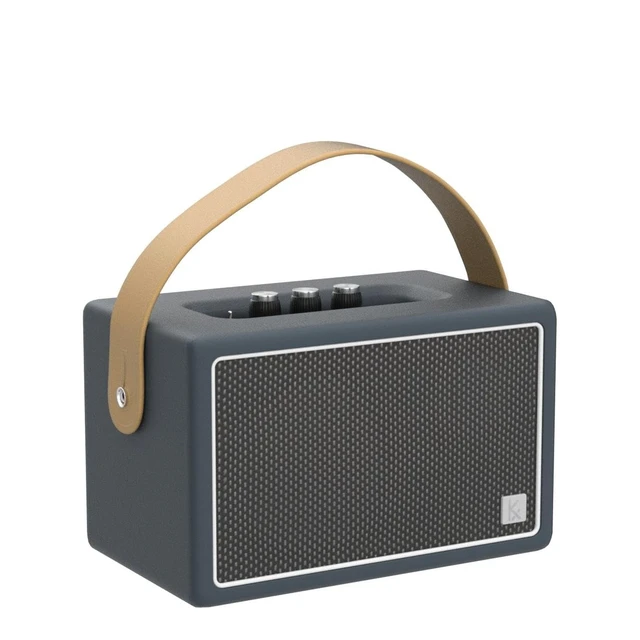 Alt view image 4 of 7 - Vintage Blue Bluetooth Speaker, Vintage Home Decor Retro Knobs, Bluetooth 5.1, 20H Battery Life, Portable, Powerful Sound, with Subwoofer, APP Control