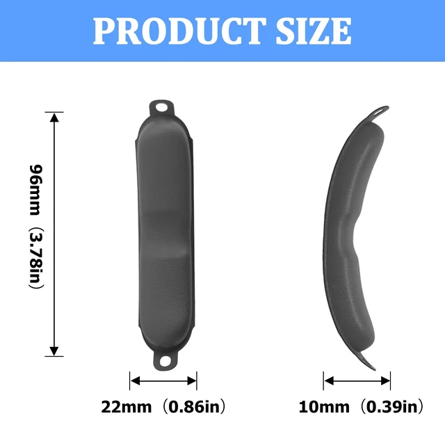 Alt view image 5 of 7 - Hesh EVO Headband Pad for Skullcandy Hesh 3 EVO Crusher3 Headphone Protein Leather Headband Cover, Memory Foam Comfortable and Soft Hesh3 Top Pad /Headband Replacement/Headband Cushion (Gray)