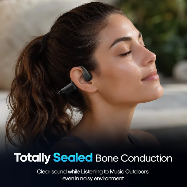 Alt view image 5 of 7 - Bone Conduction Headphones IP68 Waterproof, 32GB MP3 Player, Open-Ear Wireless Bluetooth 5.2 Waterproof Headphones for Swimming, Pool, Open Water, Running & Training - Fast Charging - Orange