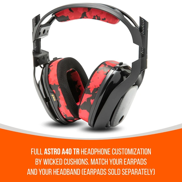 Alt view image 5 of 7 - BandZ A40 - Headband Replacement Kit for Astro A40 TR & Gen 4 Made by Wicked Cushions Enhanced Comfort, Style & Easy Installation Red Camo