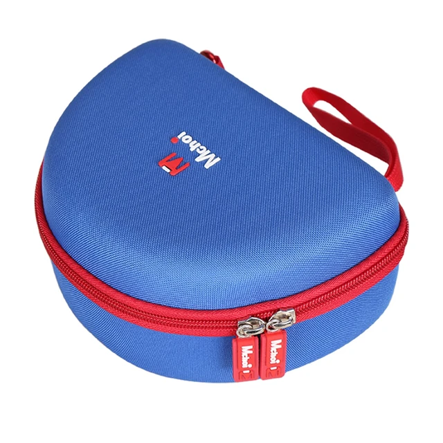 Alt view image 4 of 7 - Kids Headphones Case Suitable for iClever BTH12 / HS19 / BTH26 / JoySpark-T5 / Candy Bila BH03 / EarFun/IMYB/MIDOLA MD-B01 / noot Products Foldable Kids Headphones (Blue) (Blue and Red)