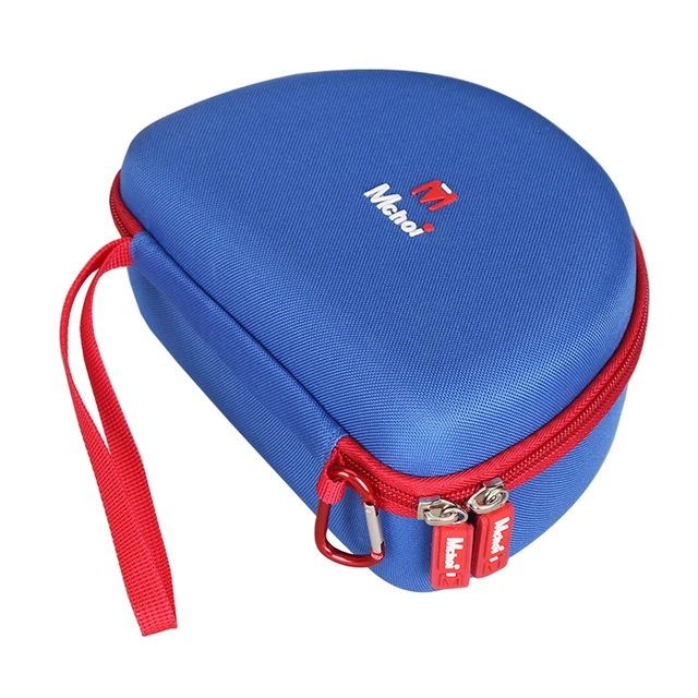 Alt view image 5 of 7 - Kids Headphones Case Suitable for iClever BTH12 / HS19 / BTH26 / JoySpark-T5 / Candy Bila BH03 / EarFun/IMYB/MIDOLA MD-B01 / noot Products Foldable Kids Headphones (Blue) (Blue and Red)