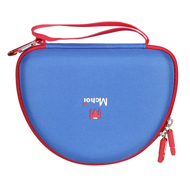 Alt view image 6 of 7 - Kids Headphones Case Suitable for iClever BTH12 / HS19 / BTH26 / JoySpark-T5 / Candy Bila BH03 / EarFun/IMYB/MIDOLA MD-B01 / noot Products Foldable Kids Headphones (Blue) (Blue and Red)