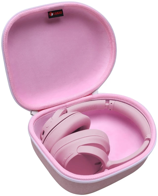 Main image of Headphone Headset Case for Beats, Sony, Raycon, JBL, OneOdio, TOZO, SteelSeries, Jabra, Audio-Technica & Sennheiser HeadphonesOuter Pink+Inner Pink