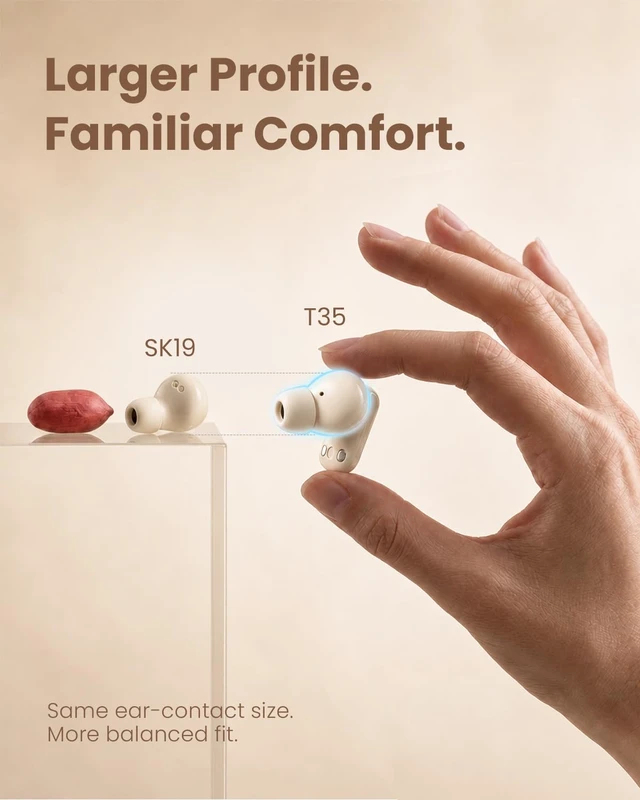 Alt view image 3 of 7 - Mini Small Earbuds Wireless Bluetooth Headphones Blue Tooth Ear Buds for iPhone Android Phone Small Ears Canals Women Comfortable Kids Earphones True Wireless Tiny Earbuds for Sports Running