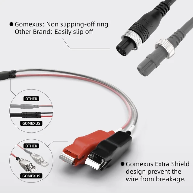 Alt view image 4 of 7 - Power Cord for Daiwa Tanacom 1000 Seaborg 300J Shimano ForceMaster 2000 Electric Reels Power Cable 270cm 8.86 Feet