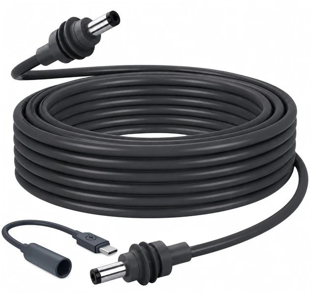 Main image of Starlink Mini Cable Kit, 16.4FT/5M 16AWG Cable and USB-C to DC5521 Adapter Includes 16AWG DC cable and 100W USB-C PD adapter; modular 16.4FT/5M kit for RVs, camping and compatible power stations