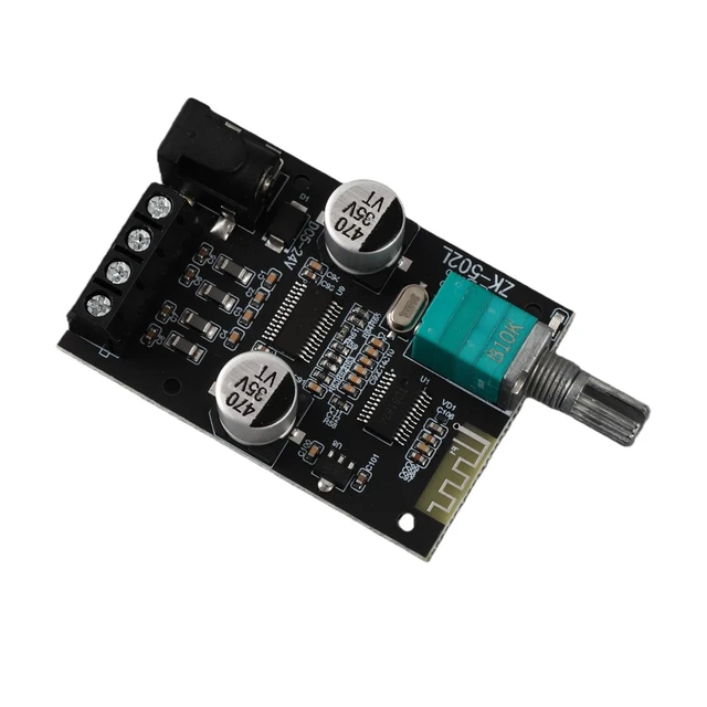 Alt view image 2 of 7 - ZK502L Bluetooth Power Amplifier Board 5.0 Stereo Audio Receiver Channels Digital Audio Amplifier Module for DIY Speakers 5-24V
