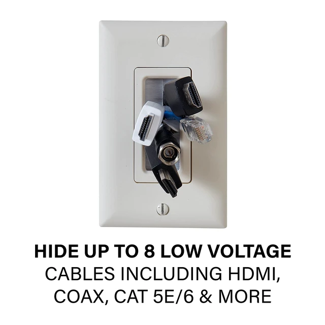 Alt view image 3 of 6 - in-Wall Cable Management Kit - Hides AV Cables Behind The Wall - SA-IWCM2-W1